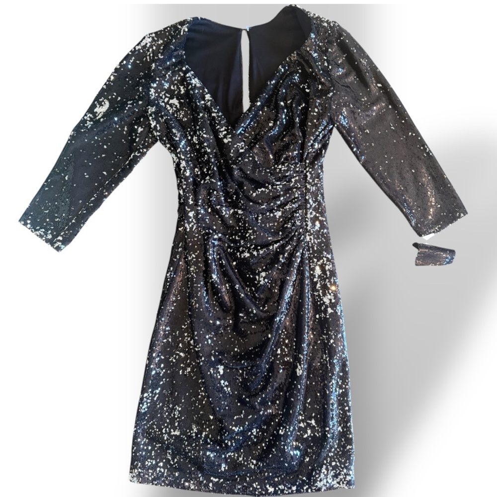 Vintage NWT La Suisse by Ursula of Switzerland Sequins Rouge‎ Cocktail Dress 6